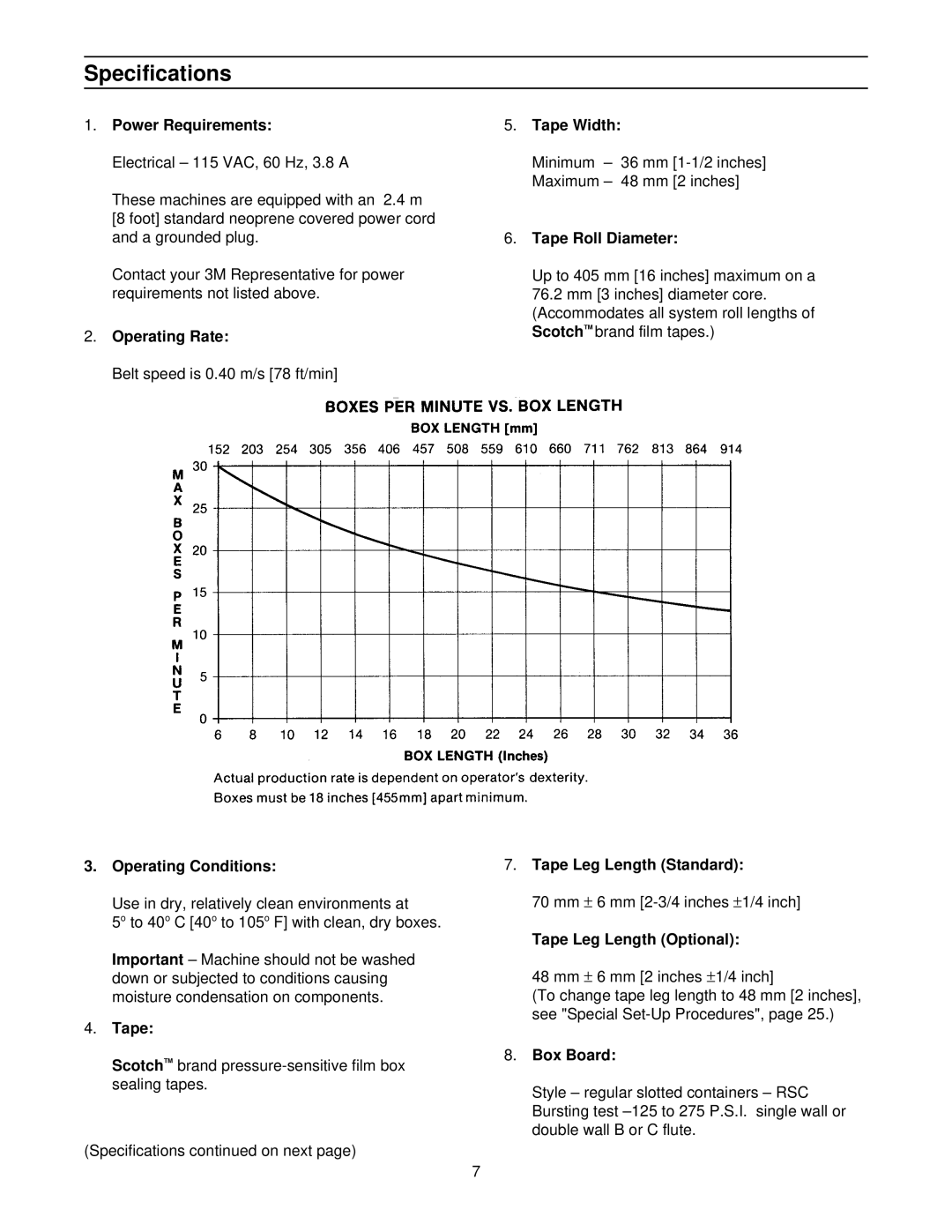 3M 39600 manual Specifications 