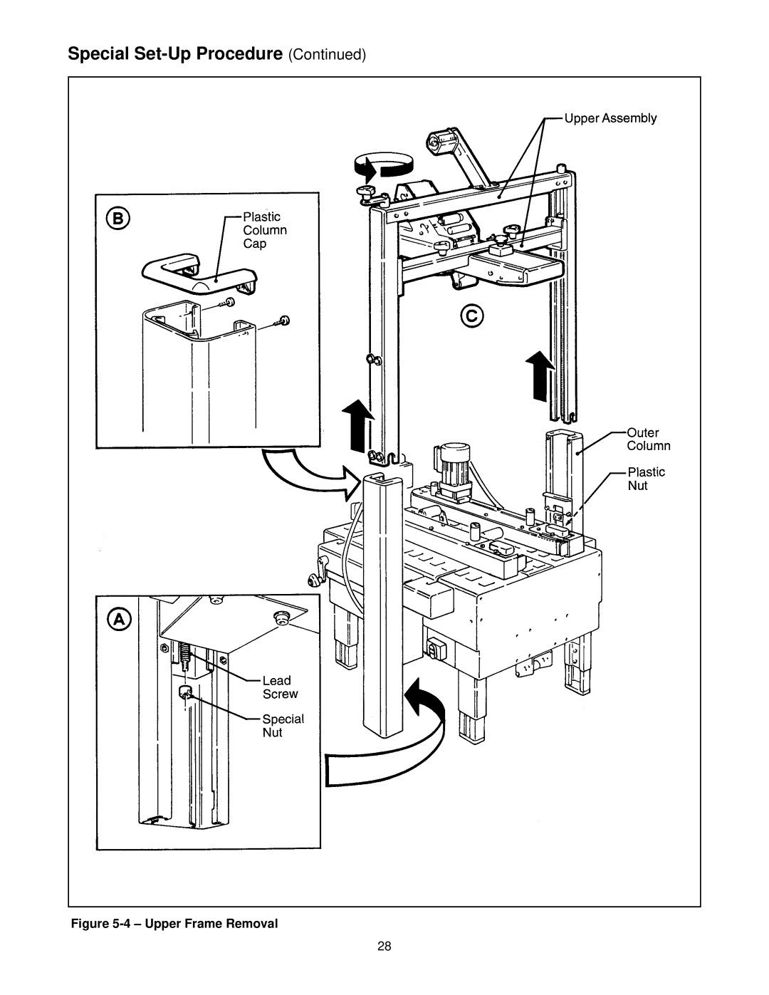 3M 39600 manual Upper Frame Removal 