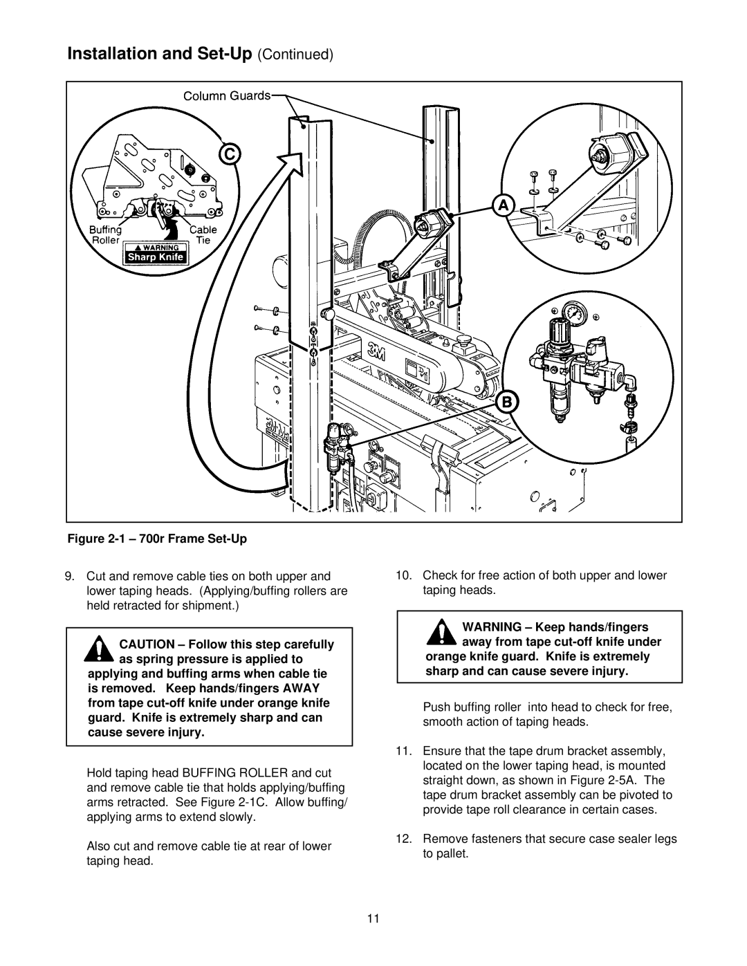 3M 39600 manual 700r Frame Set-Up 