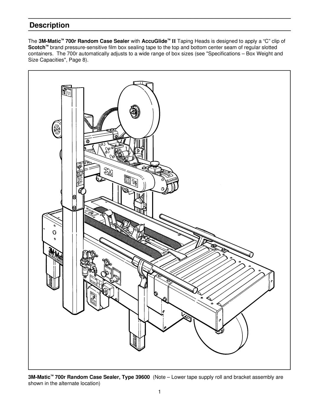 3M 39600 manual Description 