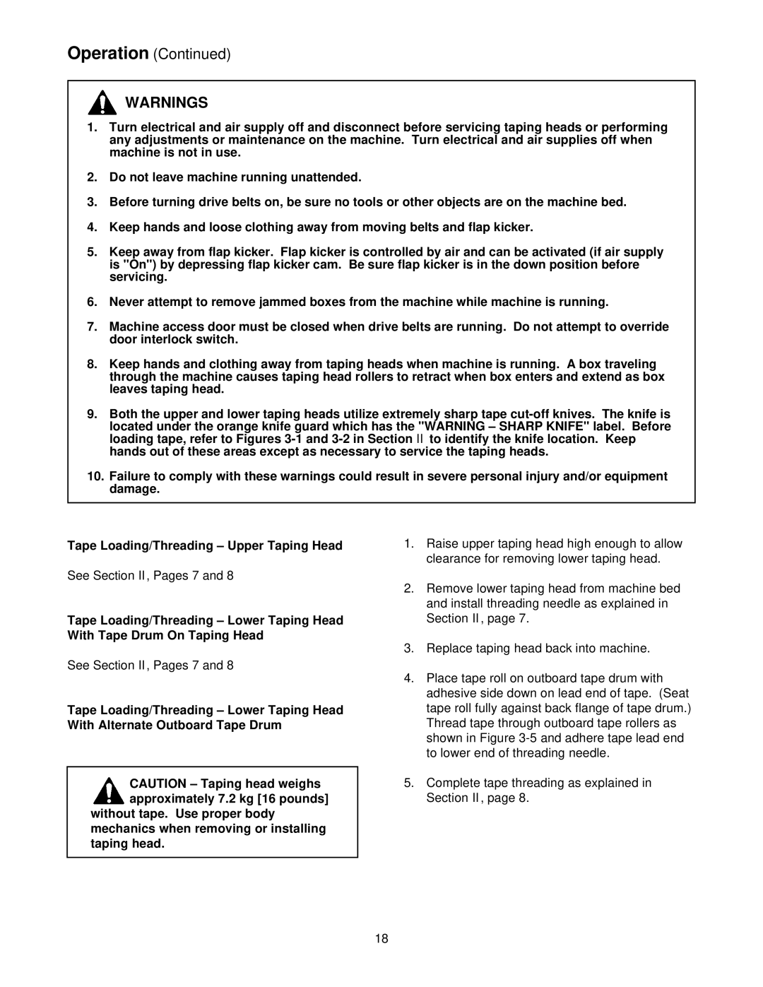 3M 39600 manual See Section II, Pages 7 