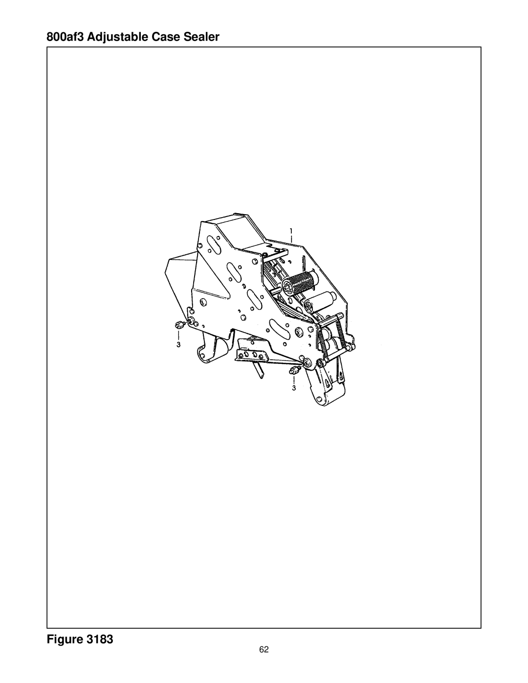 3M 39600 manual 800af3 Adjustable Case Sealer 