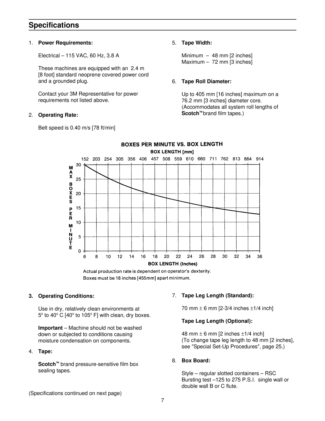 3M 39600 manual Specifications 