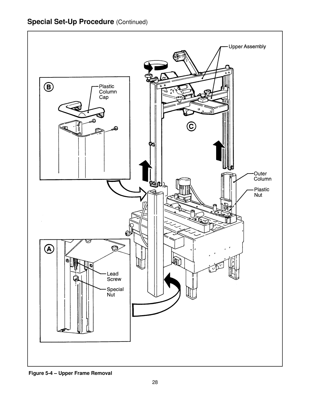 3M 39600 manual Upper Frame Removal 