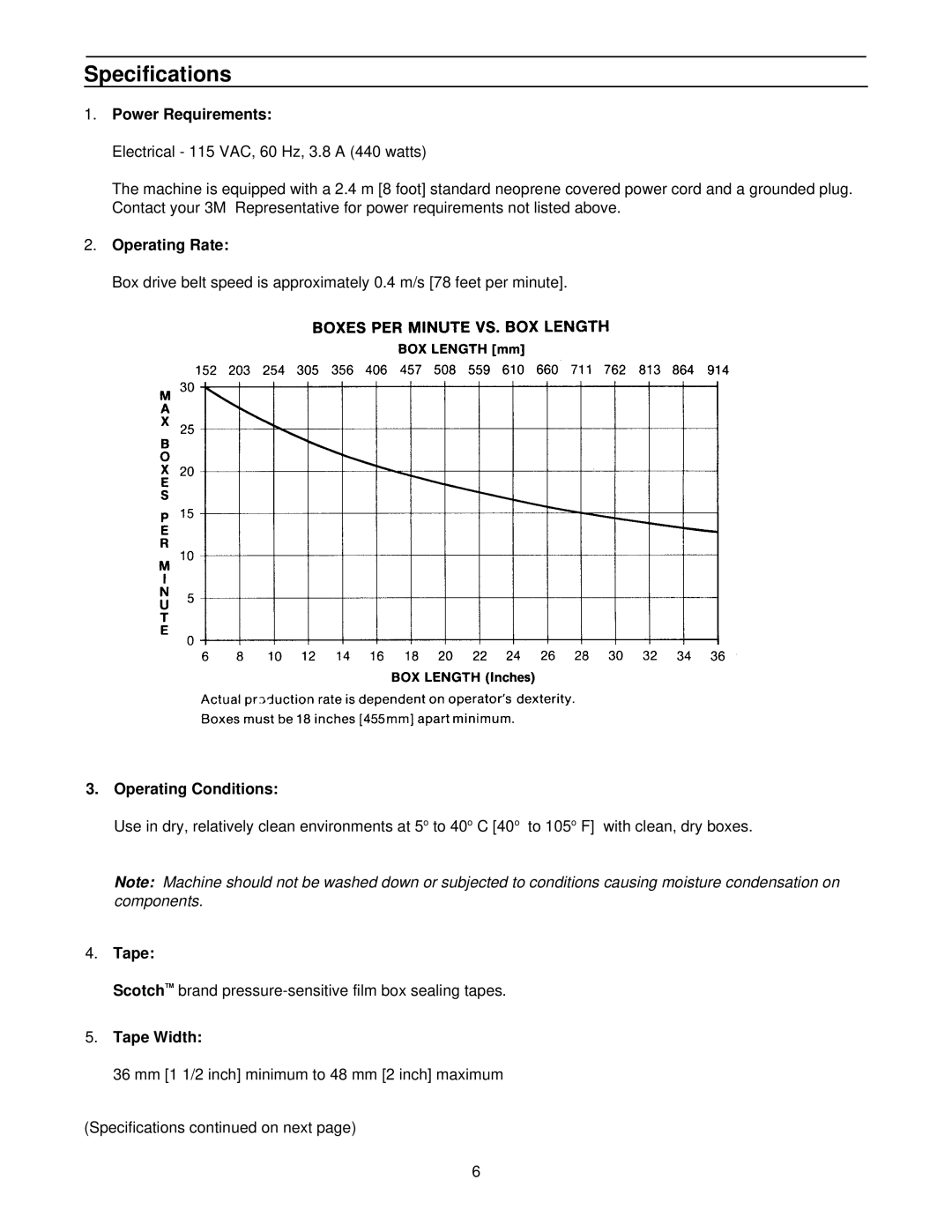 3M 39600 manual Specifications 