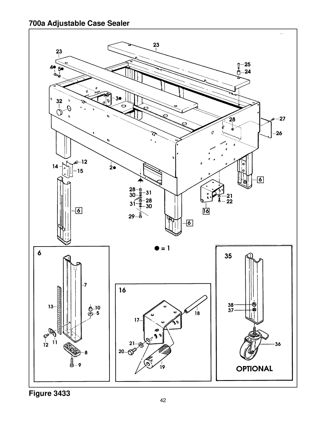 3M 39600 manual 700a Adjustable Case Sealer 