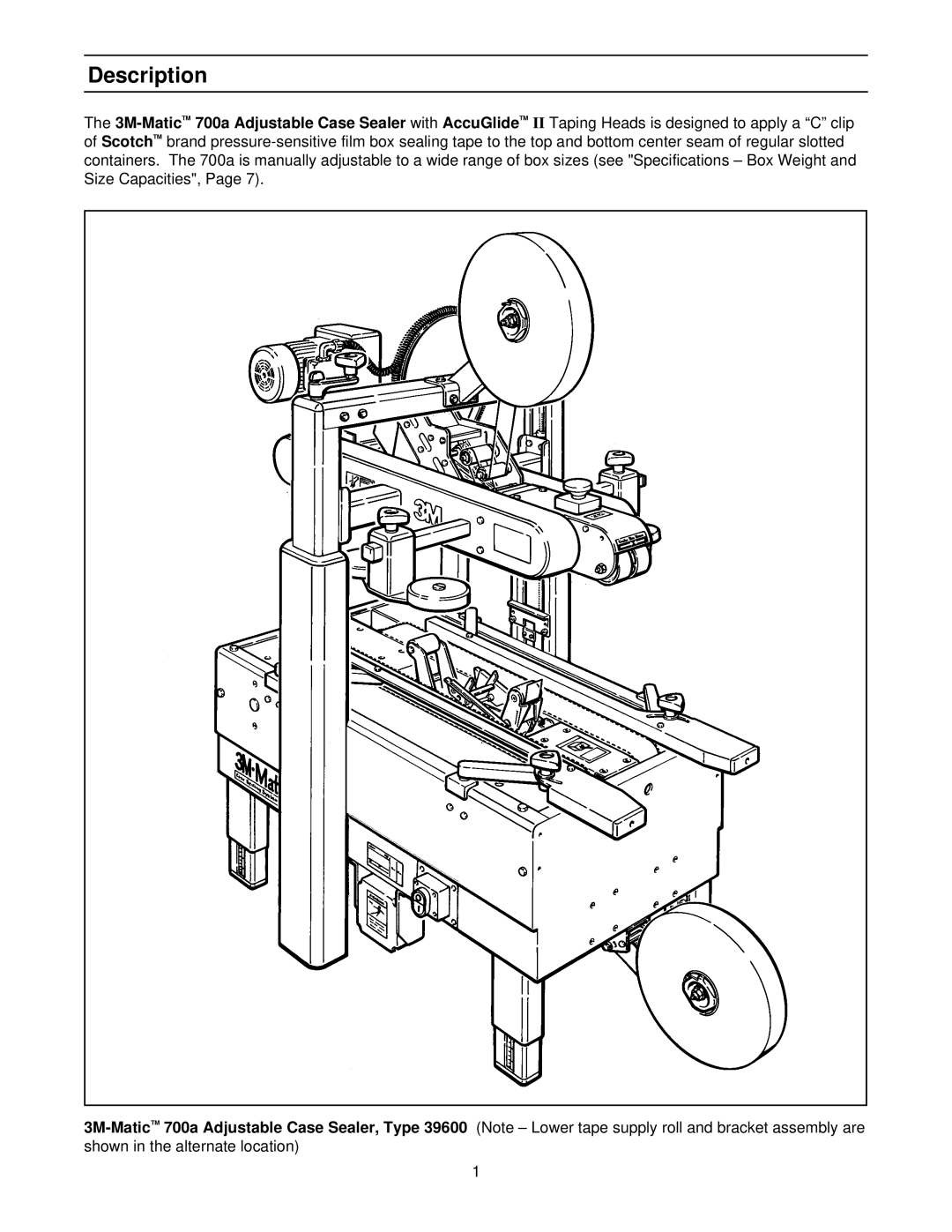 3M 39600 manual Description 