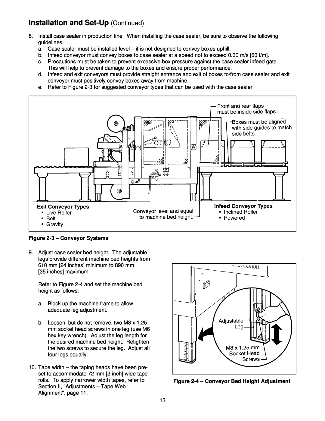 3M 39600 manual 3 - Conveyor Systems, 4 - Conveyor Bed Height Adjustment 