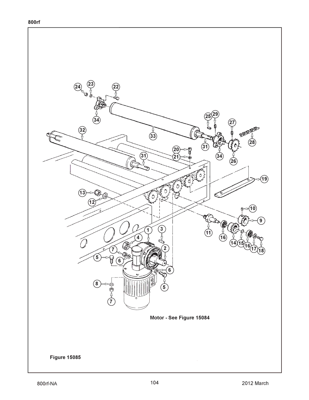 3M 40800 manual 800rf 14 15 Motor See Figure 