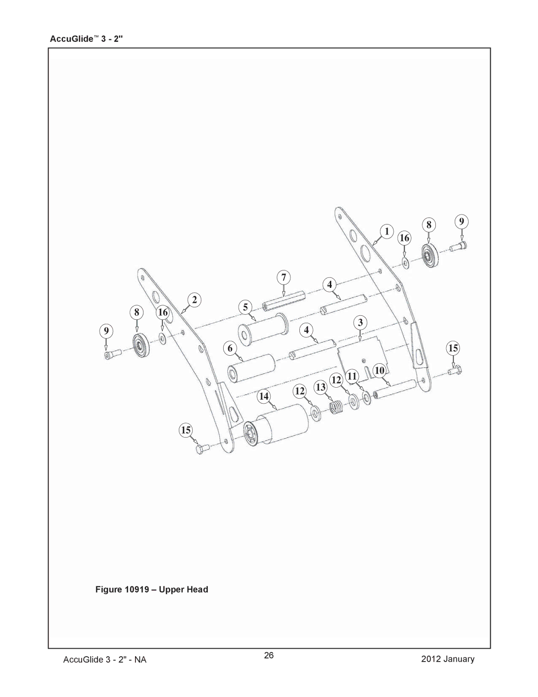 3M 40800, 800rf manual Upper Head 