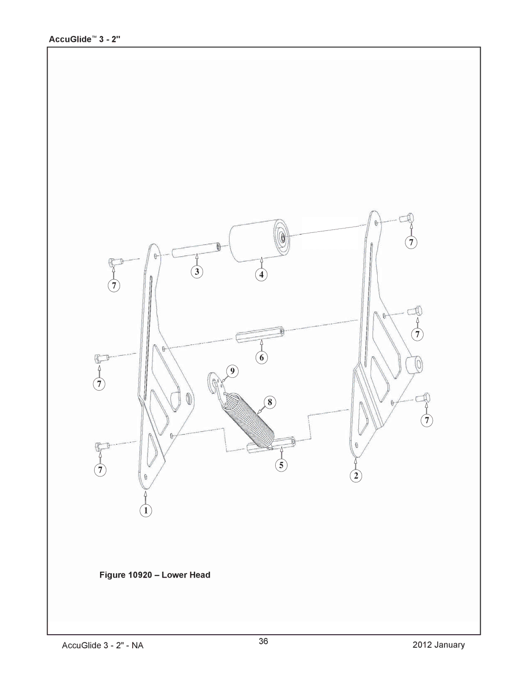 3M 40800, 800rf manual Lower Head 