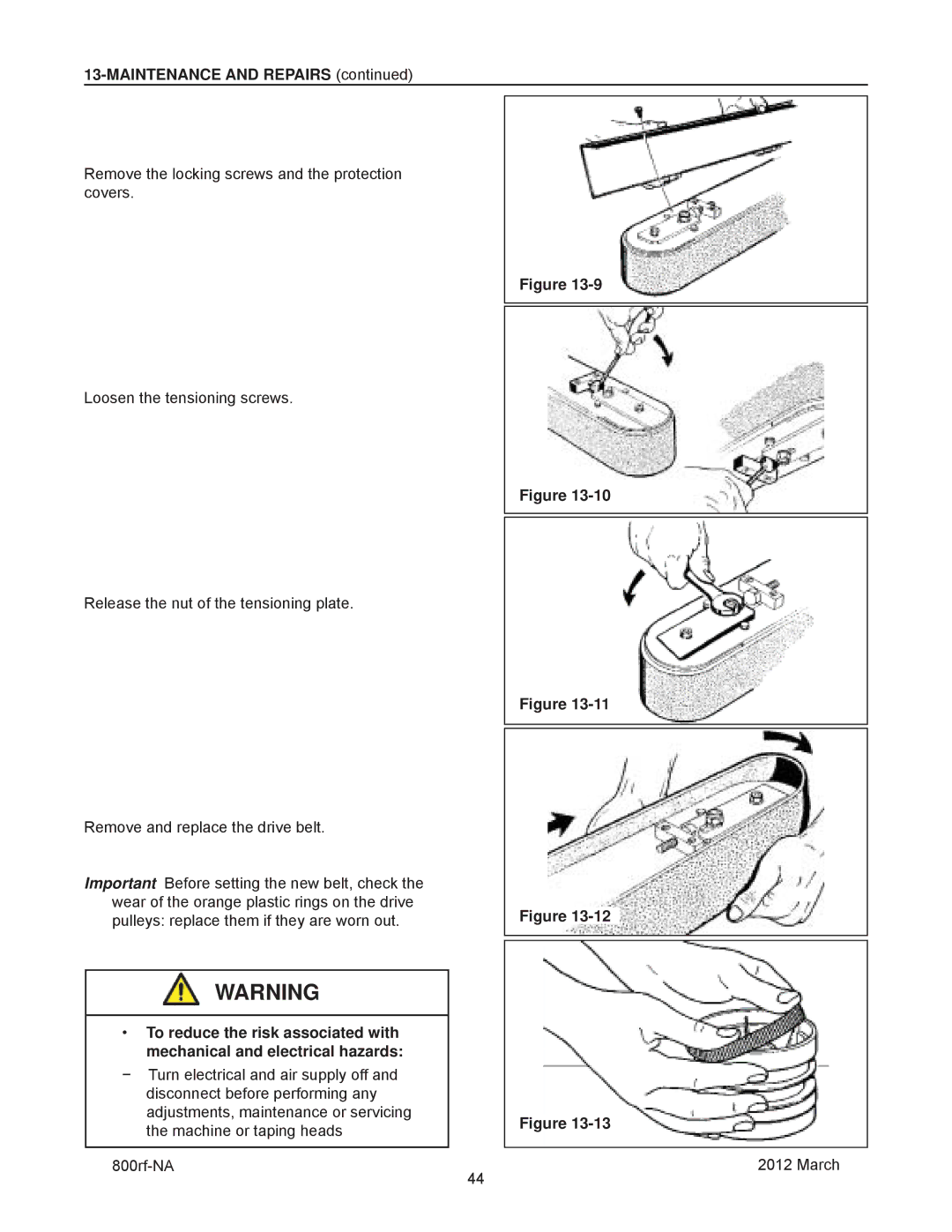 3M 40800, 800rf manual Maintenance and Repairs 