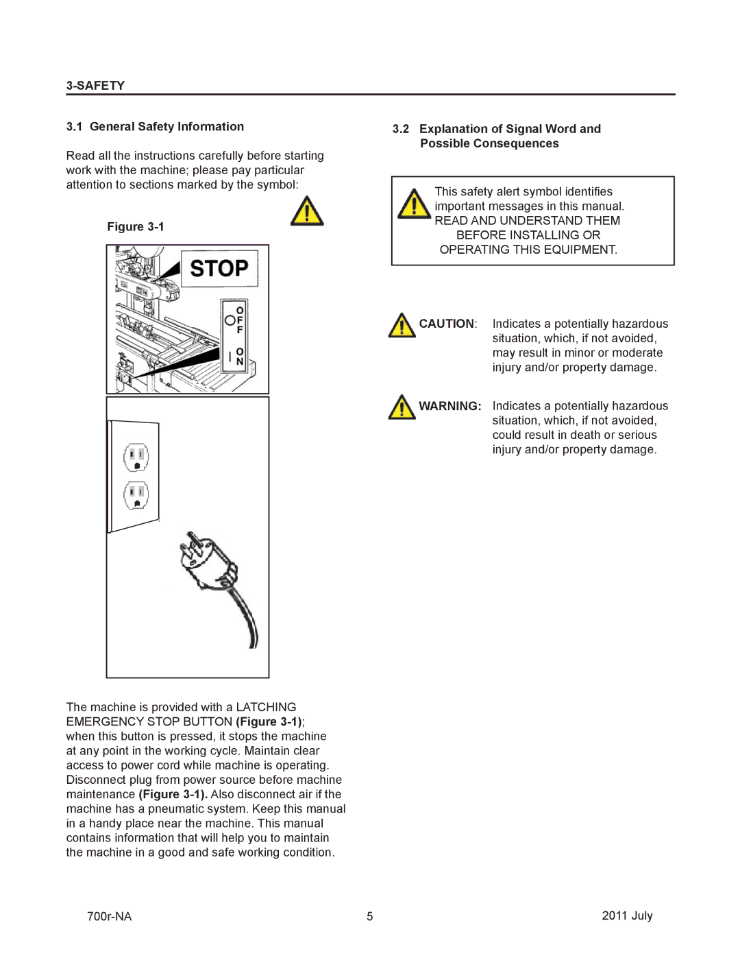 3M 40800 operating instructions General Safety Information, Explanation of Signal Word and Possible Consequences 