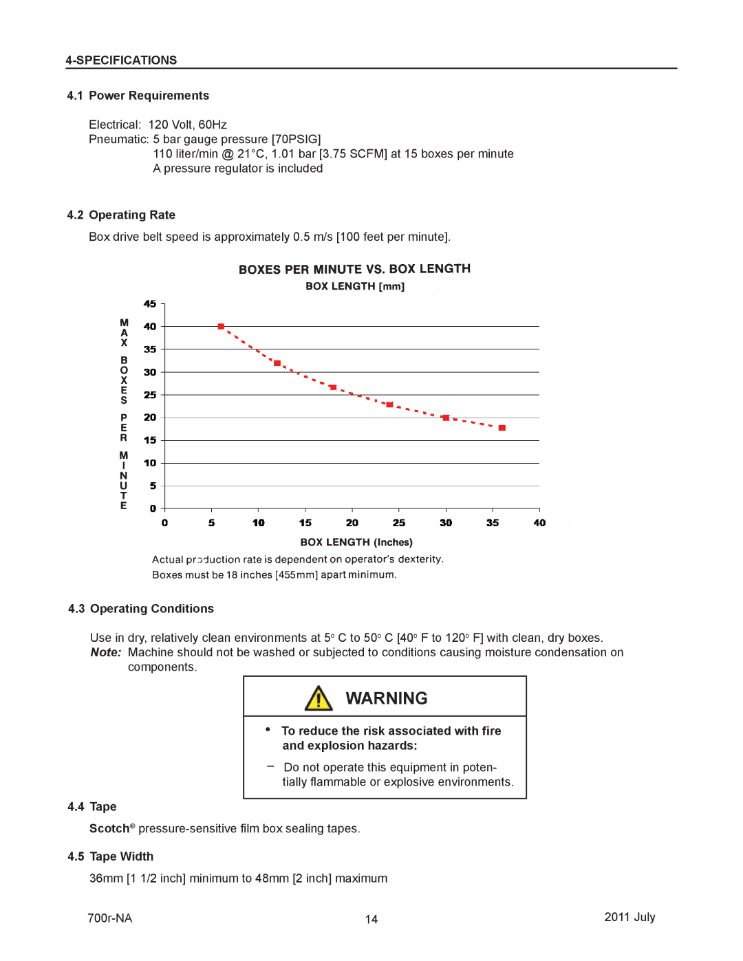 3M 40800 operating instructions Specifications 