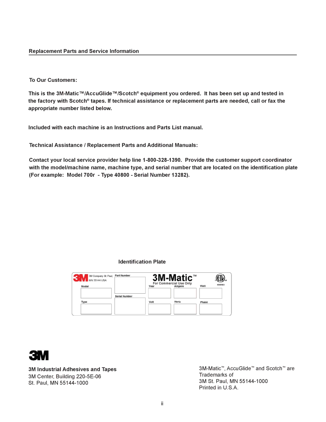 3M 40800 operating instructions Industrial Adhesives and Tapes 