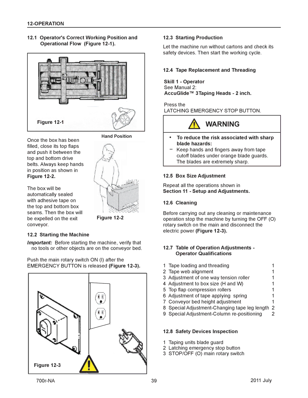 3M 40800 operating instructions Operation 