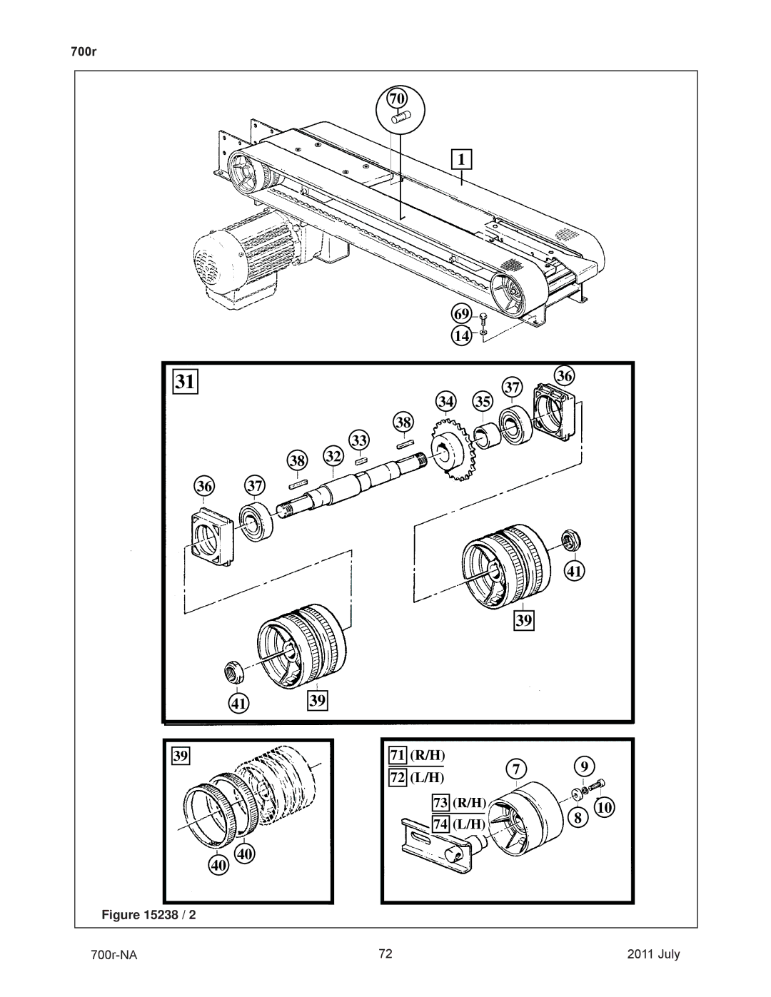 3M 40800 operating instructions 71 R/H 72 L/H 