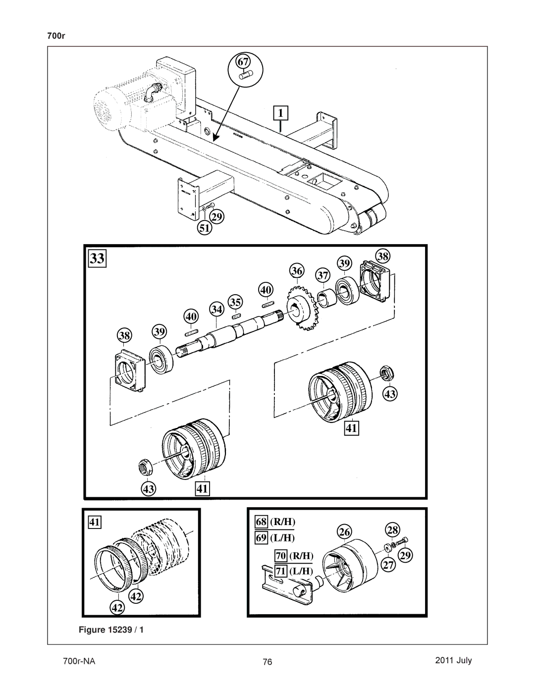 3M 40800 operating instructions 68 R/H 69 L/H 