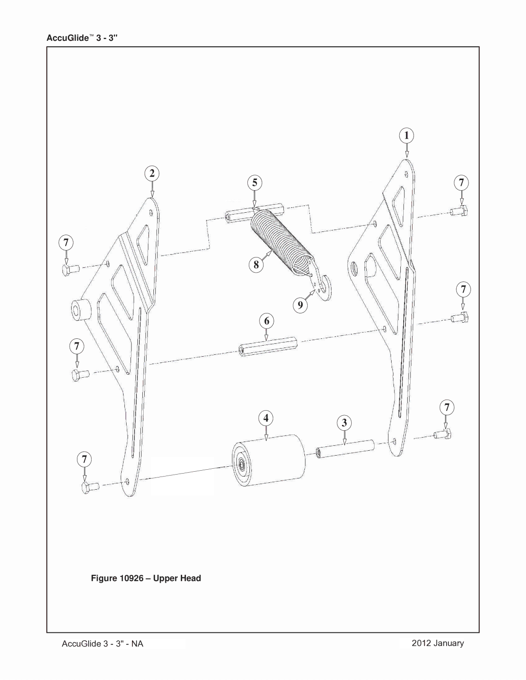 3M 40800 operating instructions Upper Head 