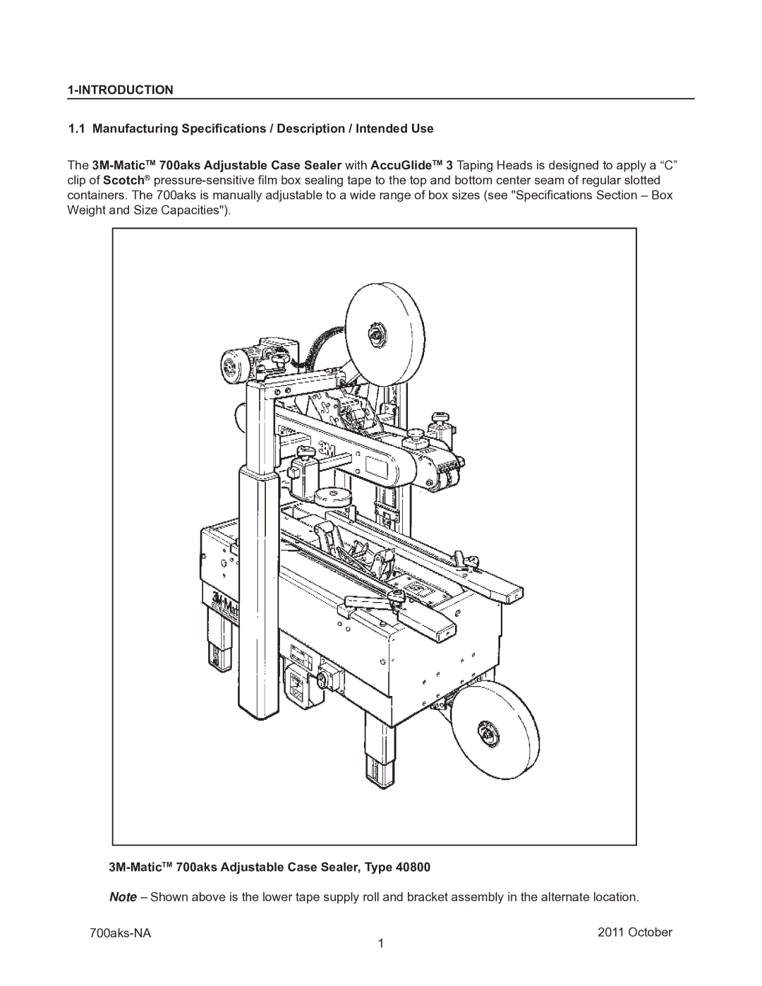 3M 40800 operating instructions Introduction, Manufacturing Specifications / Description / Intended Use 