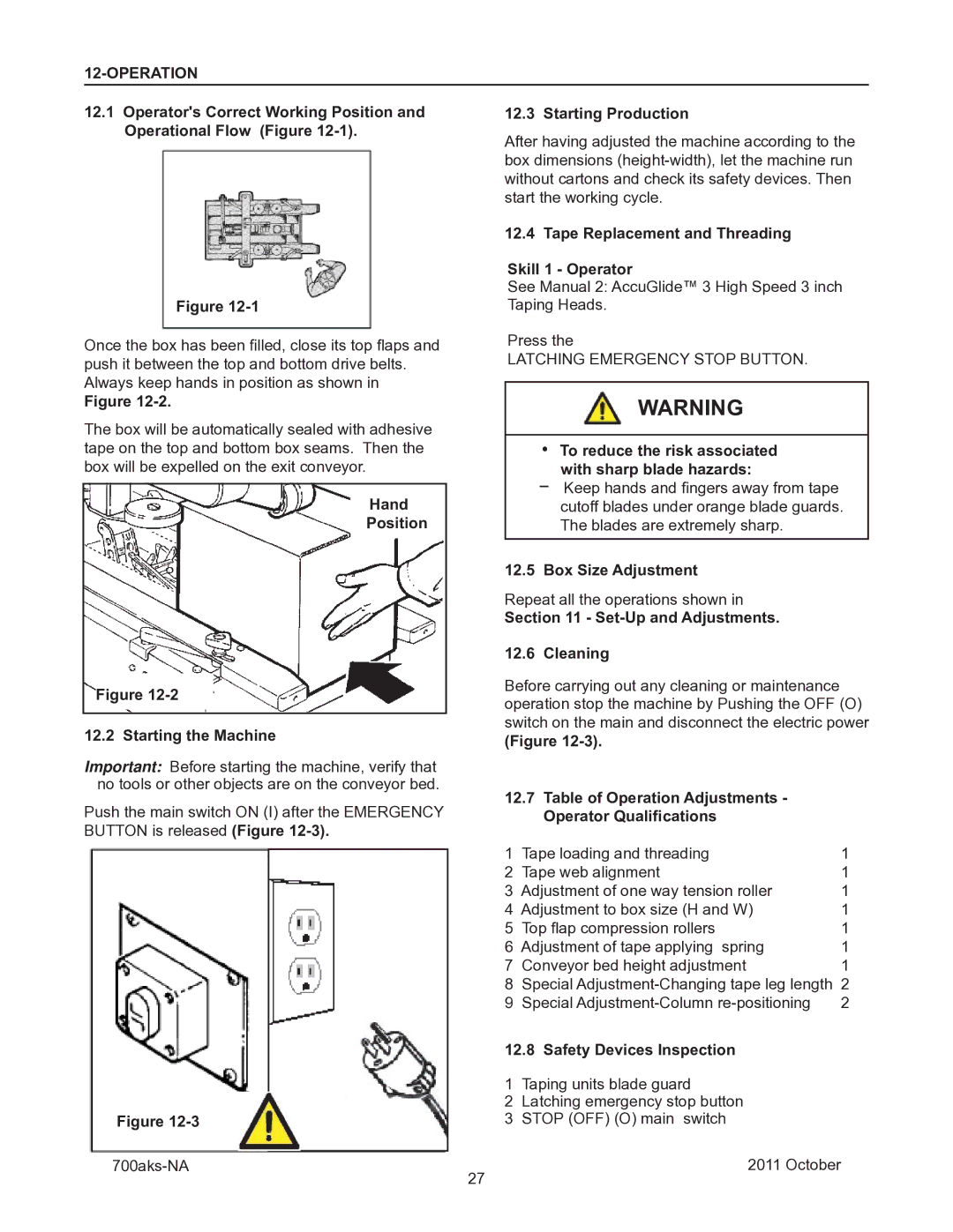 3M 40800 operating instructions Operation 