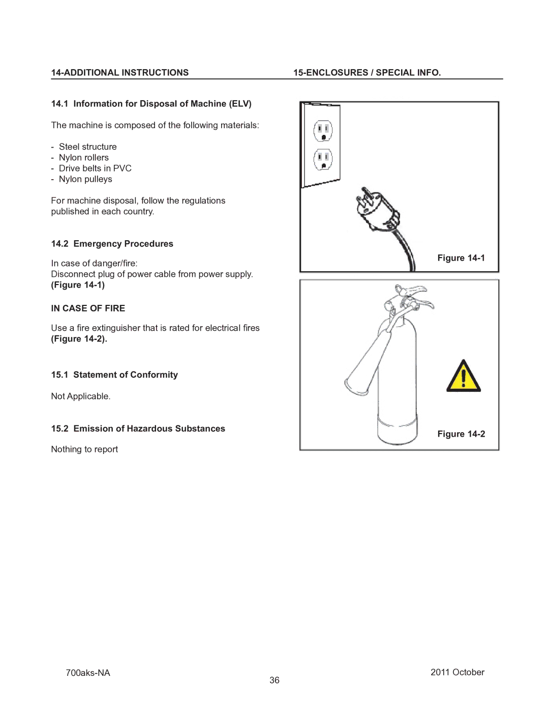 3M 40800 operating instructions Additional Instructions Enclosures / Special Info, Case of Fire 