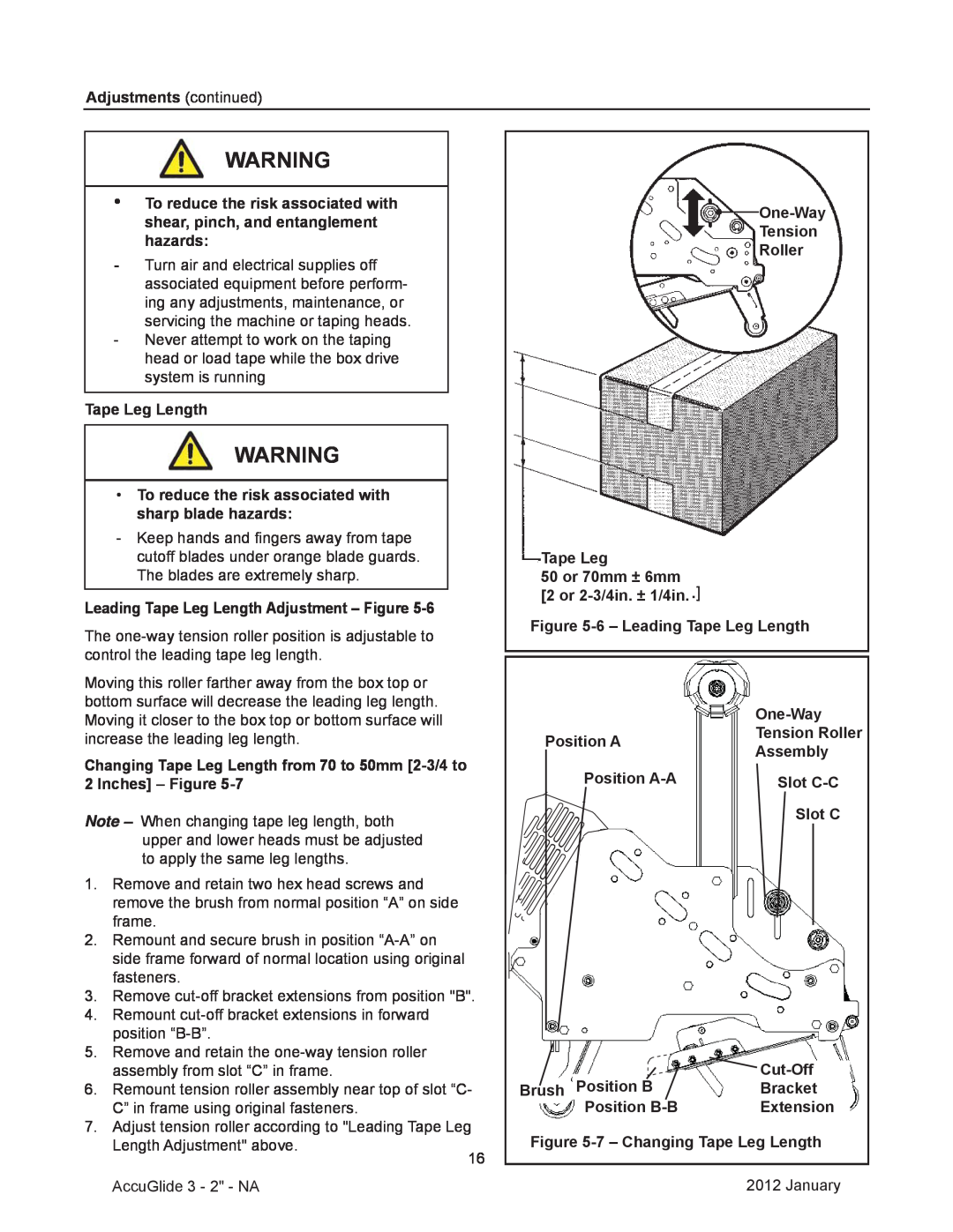 3M 40800 operating instructions Adjustments continued 
