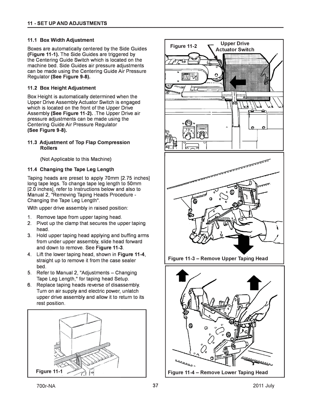 3M 40800 operating instructions Set Up And Adjustments 