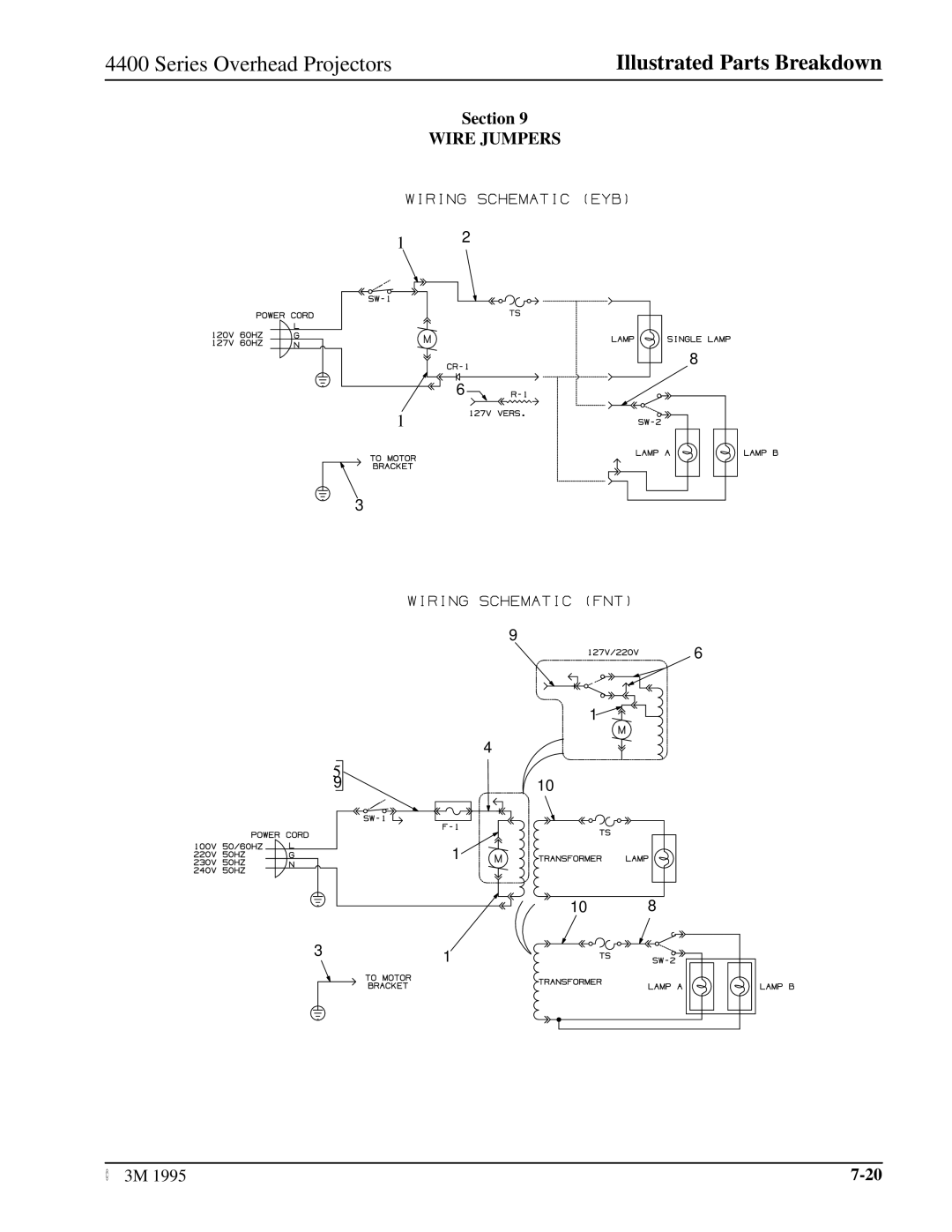 3M 4407, 4420, 4415, 4408, 4405, 4410, 4406 manual Wire Jumpers 