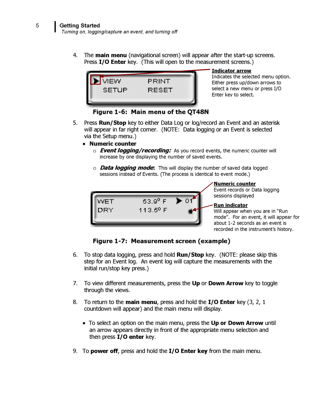 3M 48N user manual ∙ Numeric counter, Indicator arrow 