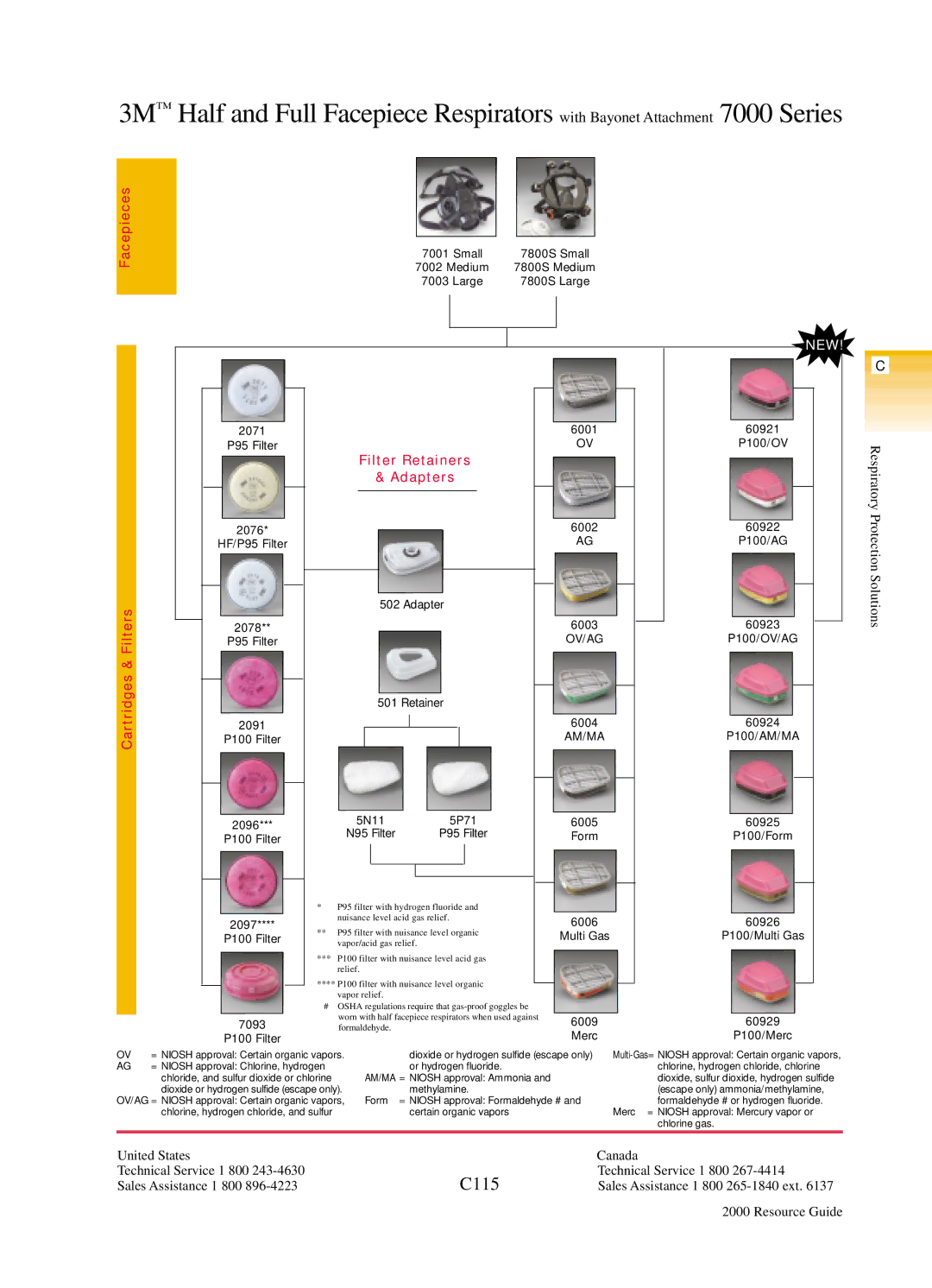 3M 7000 Series manual C115, Fax on Demand 1 800 