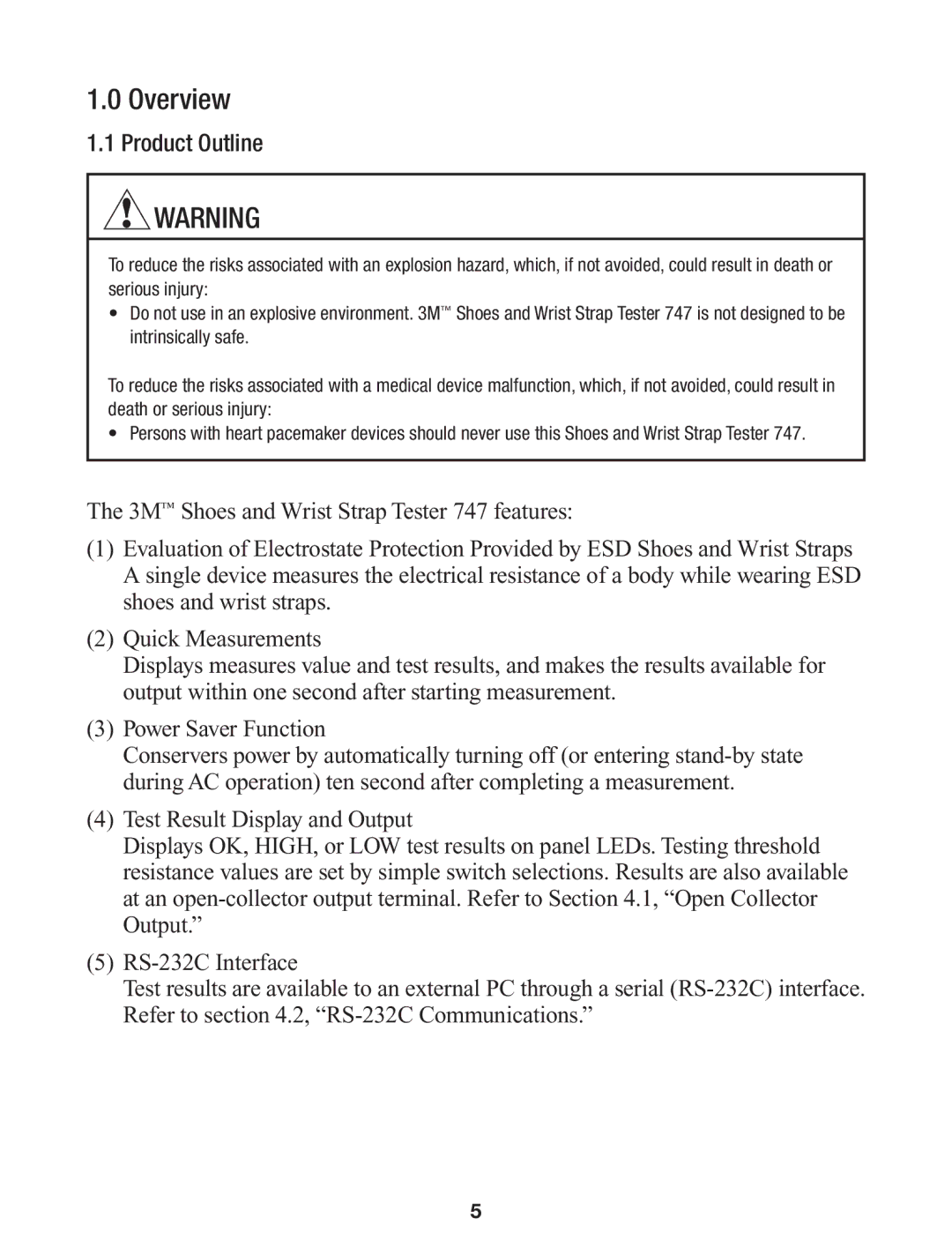 3M 747 manual Overview, Product Outline 