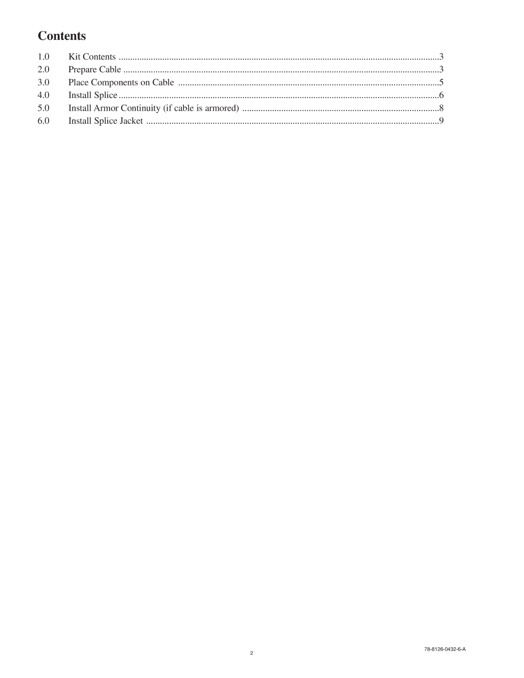 3M 78-8126-0432-6-A, 5797A-MT manual Contents 