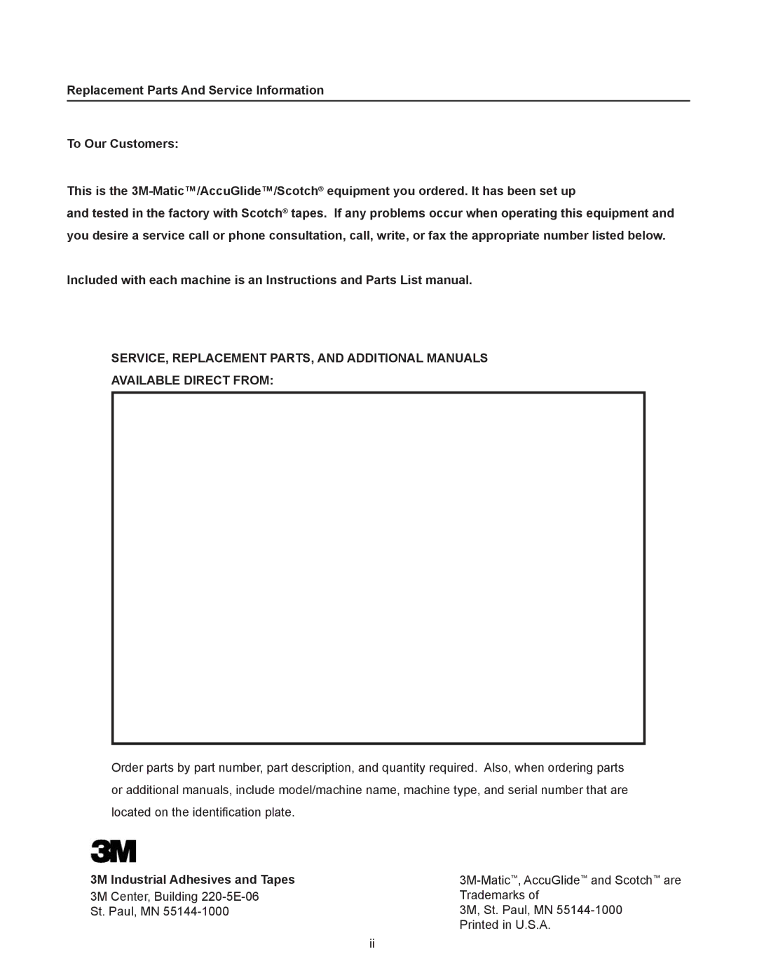 3M 800a manual Industrial Adhesives and Tapes 