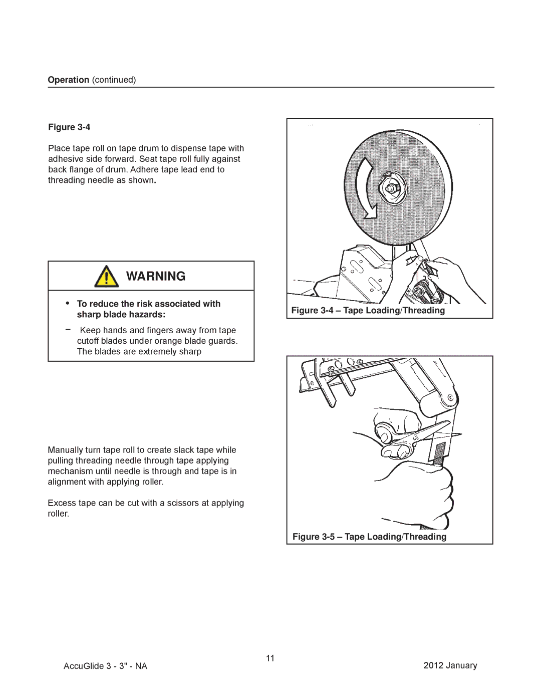 3M 800a3 manual Tape Loading/Threading 