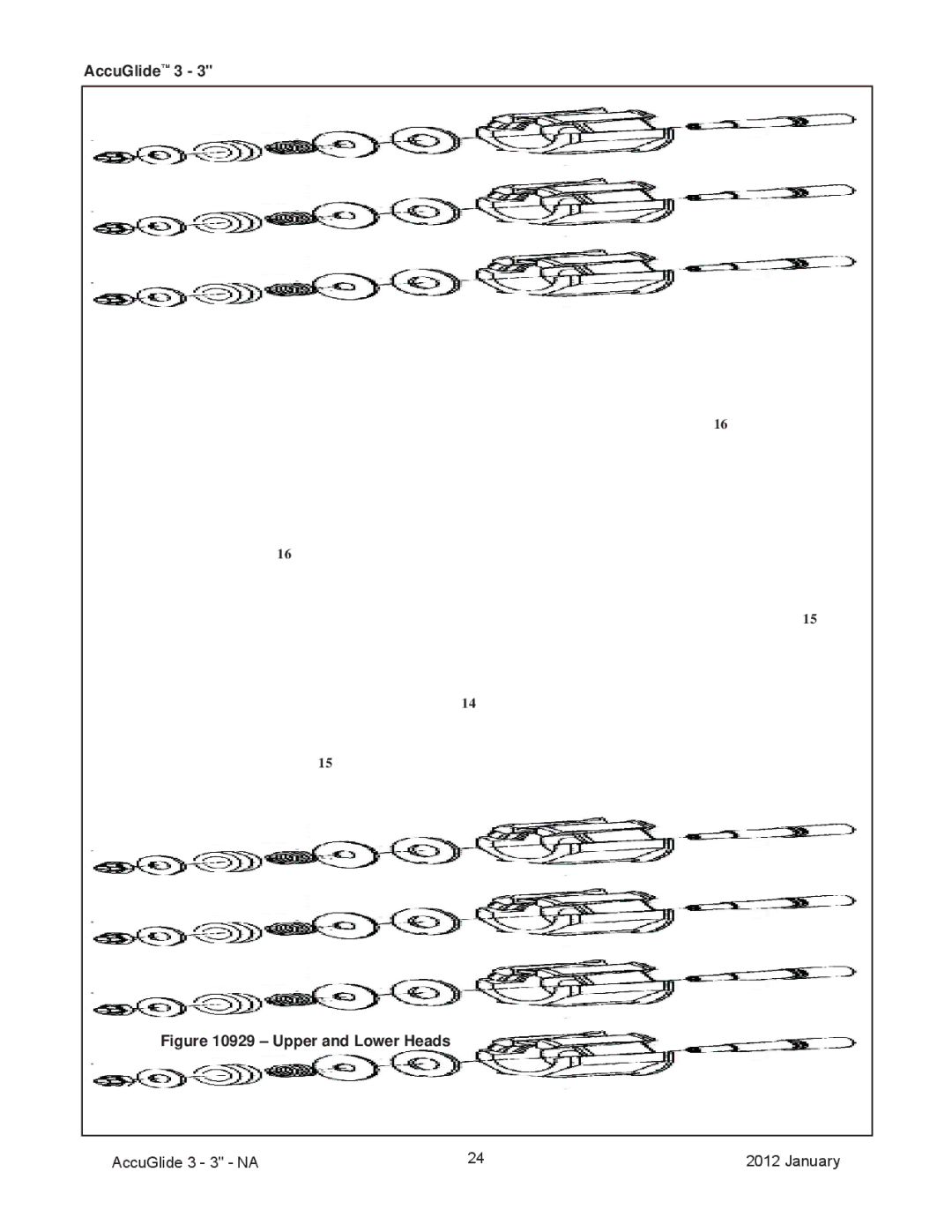 3M 800a3 manual Upper and Lower Heads 