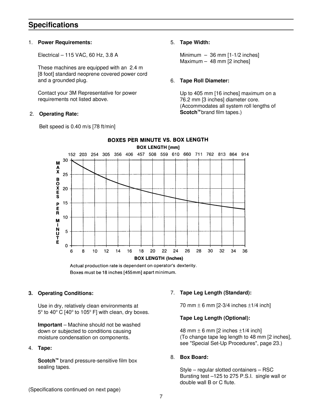 3M 800ab 39600 manual Specifications 