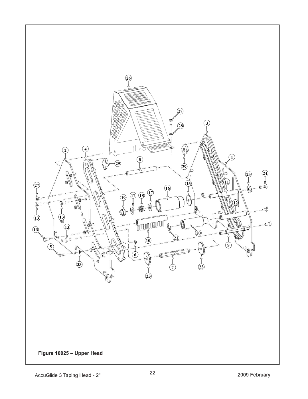 3M 800ab manual Upper Head AccuGlide 3 Taping Head February 