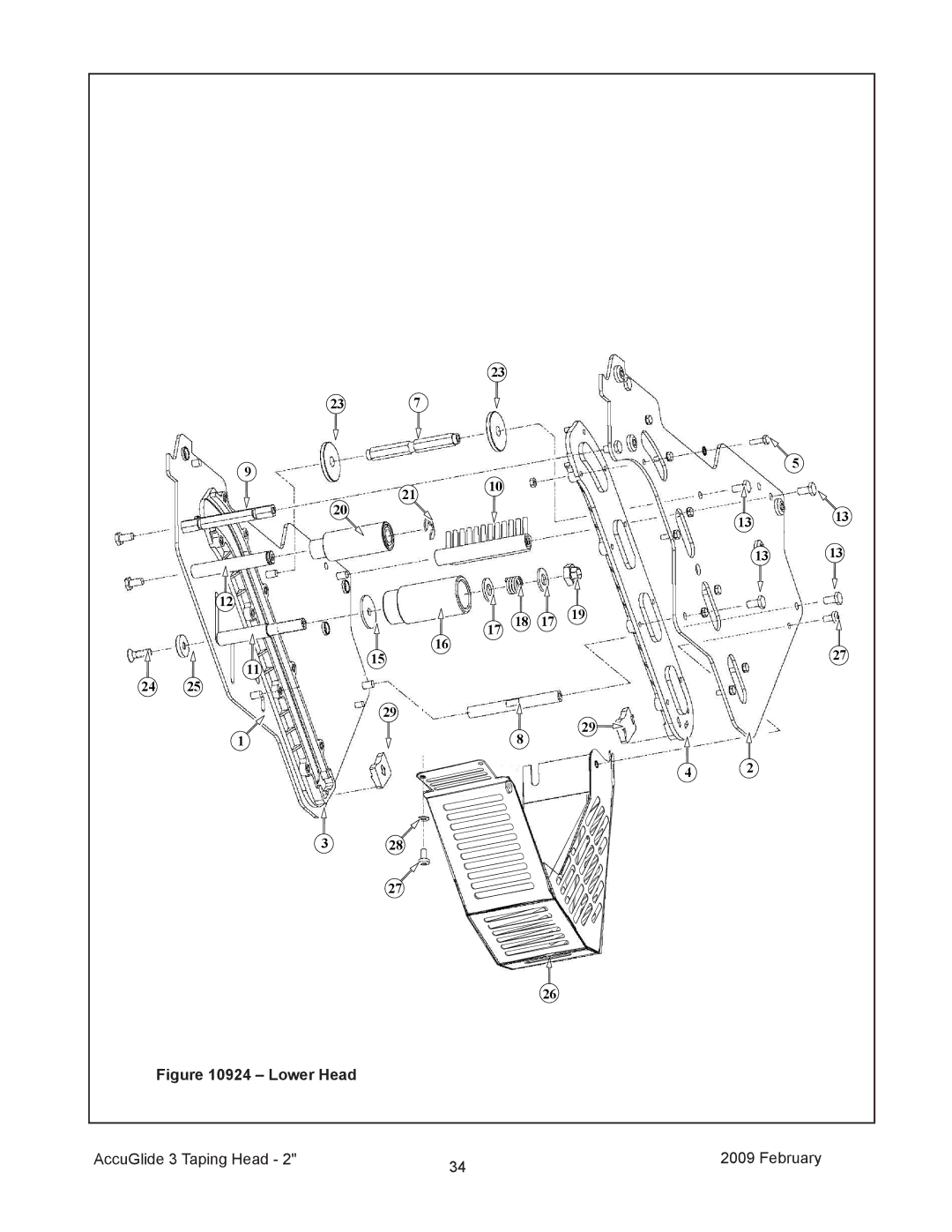 3M 800ab manual Lower Head AccuGlide 3 Taping Head February 