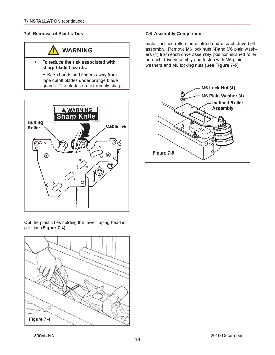 3M 800ab manual M6 Lock Nut, M6 Plain Washer Inclined Roller Assembly Buff ng 