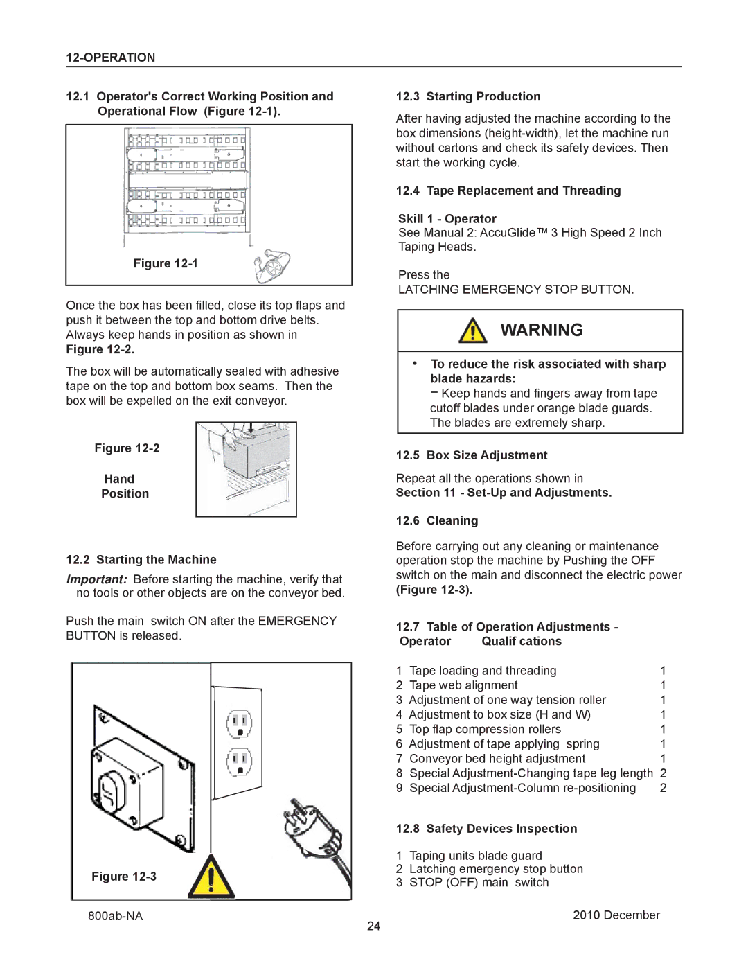 3M 800ab manual Operation 