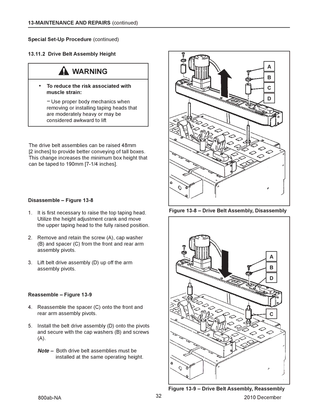 3M 800ab manual Disassemble Figure, Reassemble Figure 