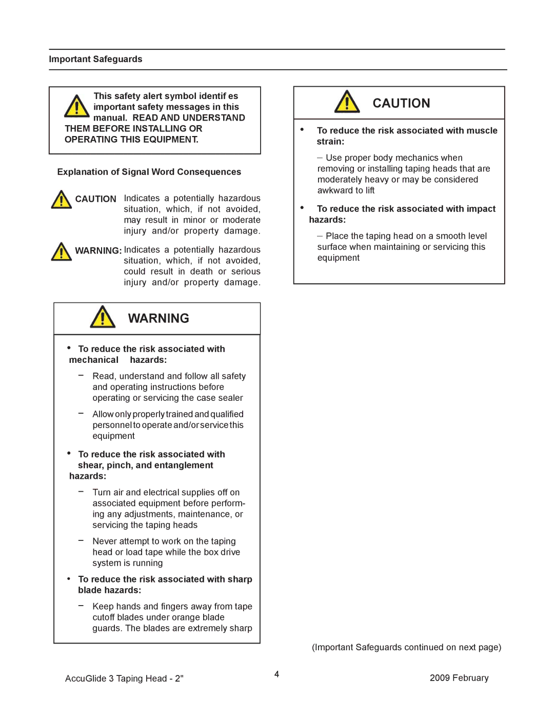 3M 800ab manual Them Before Installing or Operating this Equipment, To reduce the risk associated with impact hazards 