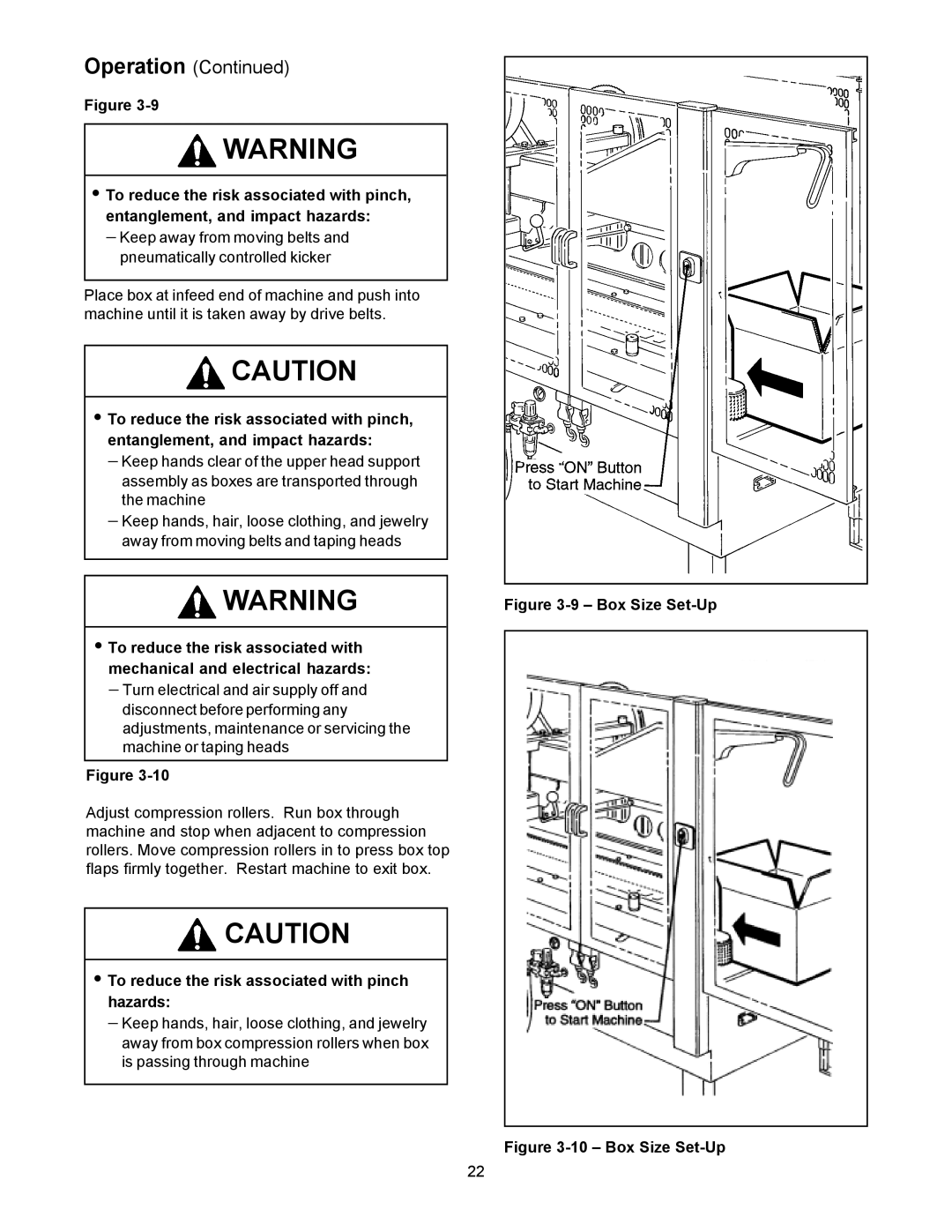 3M 800af-s manual Box Size Set-Up 