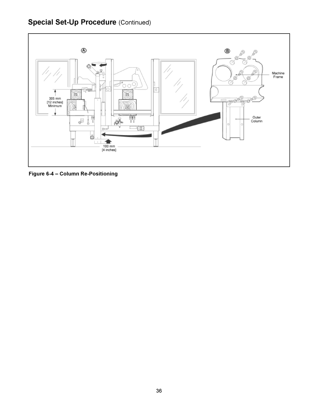 3M 800af-s manual Column Re-Positioning 