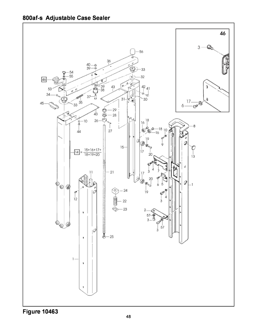 3M manual 800af-sAdjustable Case Sealer Figure 