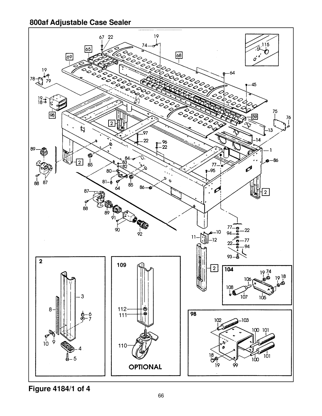 3M manual 800af Adjustable Case Sealer 