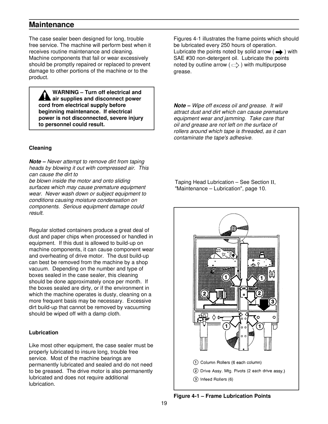 3M 800r3 manual Maintenance, Lubrication 