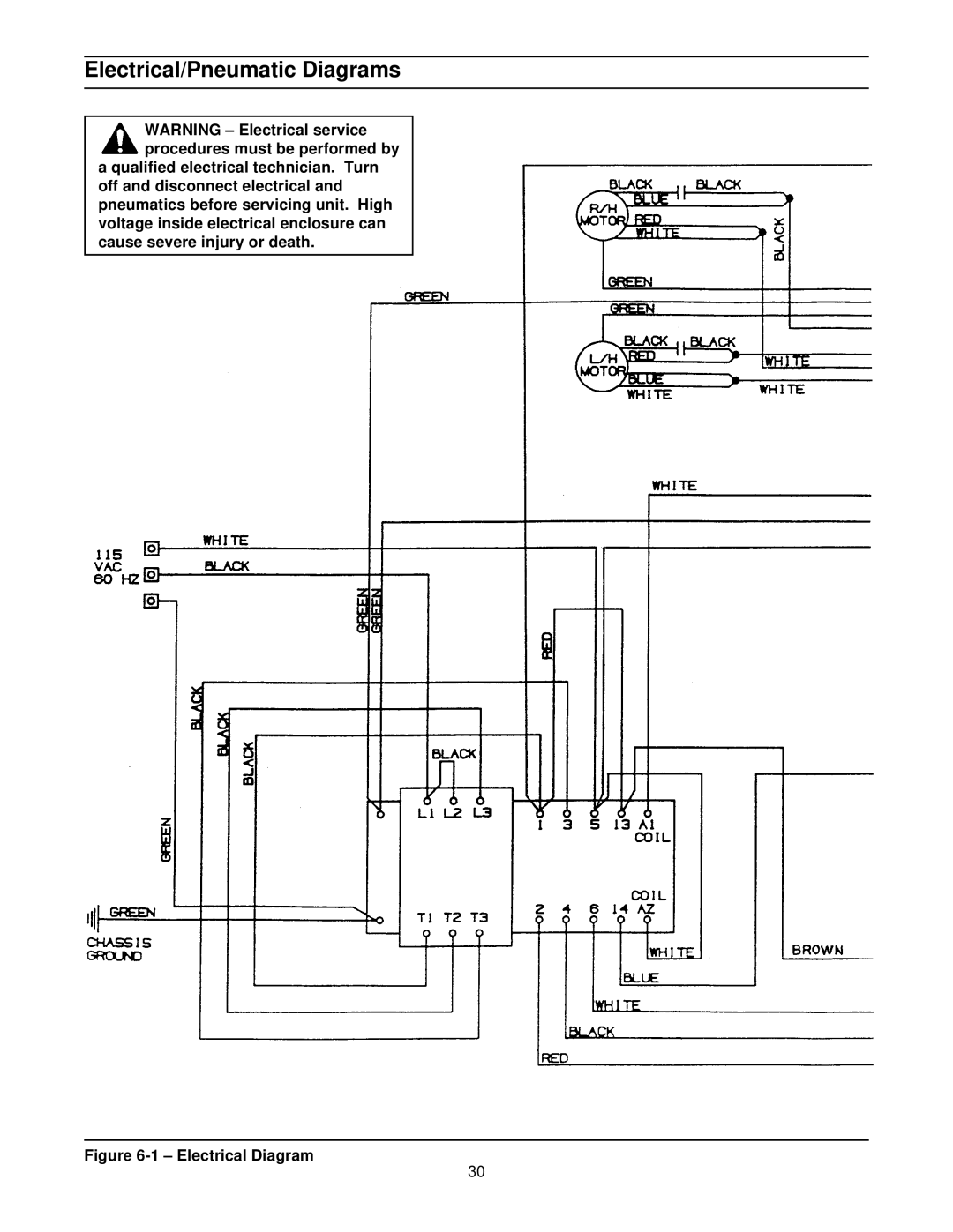 3M 800r3 manual Electrical/Pneumatic Diagrams, Electrical Diagram 