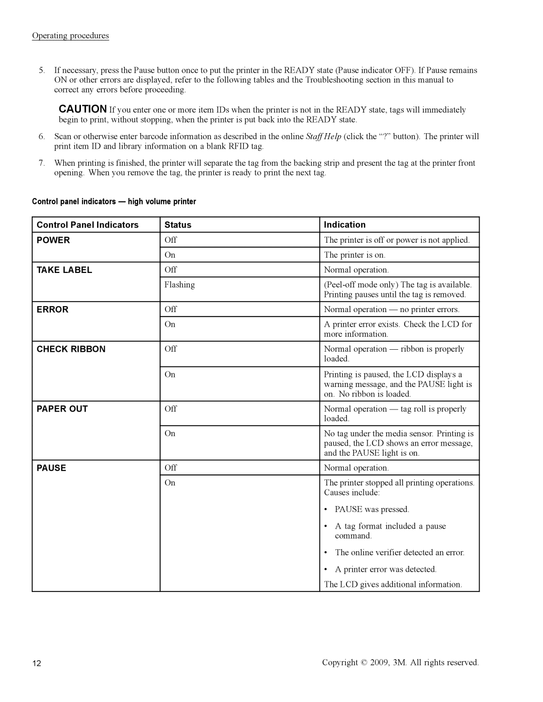 3M 813 owner manual Power 